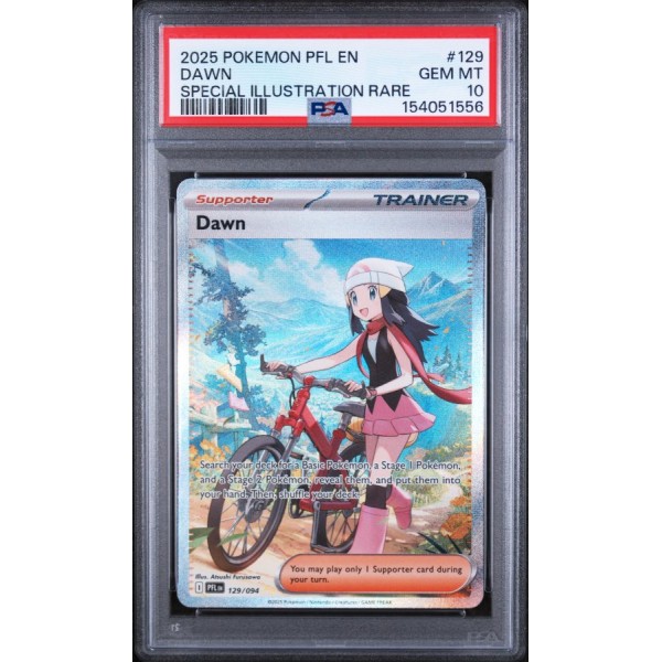 Dawn - Phantasmal Flames - English 2025 - #129 - PSA GEM MT 10 - Pokemon Graded Card