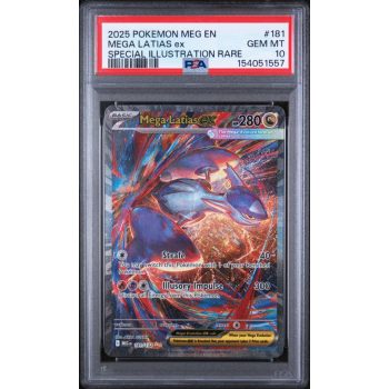 Mega Latias EX - Mega Evolution - English 2025 - #181 - PSA GEM MT 10 - Pokemon Graded Card