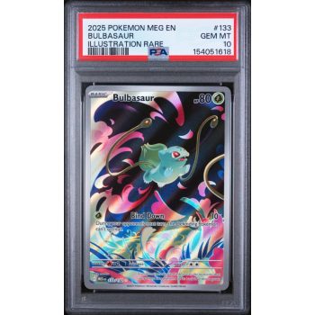 Bulbasaur - Mega Evolution - English 2025 - #133 - PSA GEM MT 10 - Pokemon Graded Card