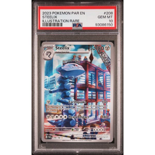 Steelix - Paradox Rift - English 2023 - #208 - PSA GEM MT 10 - Pokemon Graded Card