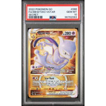 Mewtwo VSTAR - Go - English 2022 - #086 - PSA GEM MT 10 - Pokemon Graded Card
